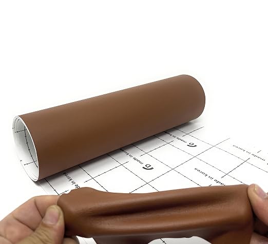 Leather Repair Tape – 4 X 48 inches Self Adhesive Waterproof Flexible Repair Patch Kit for Sofa Seating Couch Car Seat Drivers Seat Furniture Chair Leather Goods Light Brown