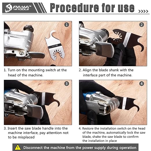 Multitool Saw Blades, Oscillating Multi Tool Hook Knife Blade for Cutting Roofing Shingles, PVC Carpet,Cardboard and Other Soft Materials (5-Pack)