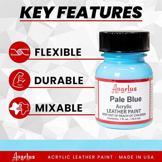 Angelus Acrylic Leather Paint, 1 oz, Pale Blue