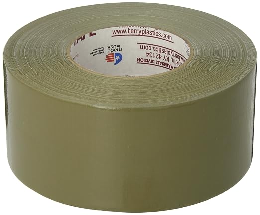 Nashua 398 Olive Drab Green Duct Tape, Heavy Duty, Water Resistant, 2.83 Inch x 60 yds, 1 Roll