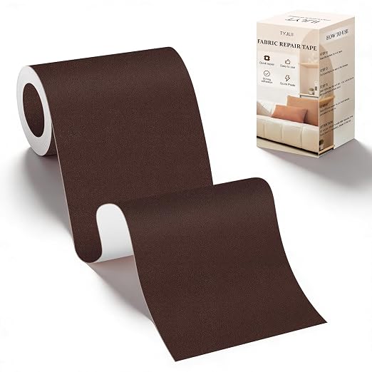 Velvet Repair Tape,4x71 Inch Self-Adhesive Couch Patch Repair Fabric Patch for Furniture,Sofas,Cushion,Chairs,Bags,Suede Goods(Dark Brown)