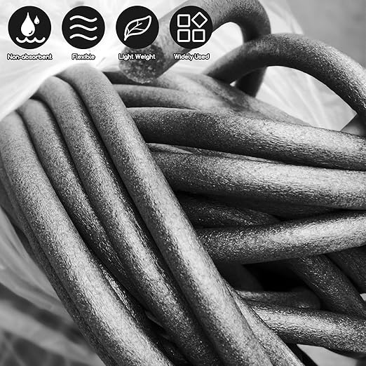 Foam Backer Rod for Gaps Concrete Crack Filler Joints Foam Gap Filler Caulk Saver Backing Rod Filler Rope Concrete Joint Filler (1/2 Inch x 33 Feet)