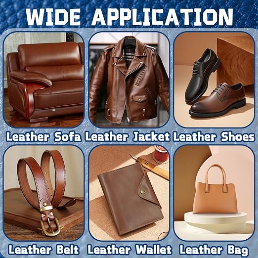 Leather Adhesive,120ML Leather Repair Glue Cement,Super Glue with Brush for Purses,Sofas,Furniture,Car Seat,Shoes,Waterproof, High Strength