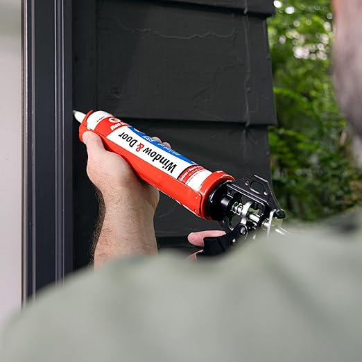 Red Devil 084640 Window & Door Siliconized Acrylic Caulk (Brown), 10.1 oz.