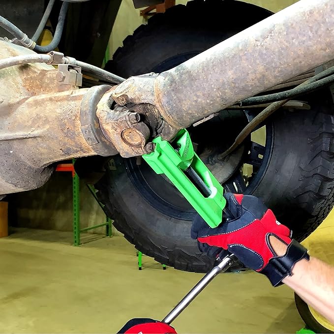 OEMTOOLS Heavy Duty U Joint Puller for Semi Trucks - Class 7-8, U Joint Removal Tool for Drivelines, U Joint Press Removes Seized Bearing Cups, 24538