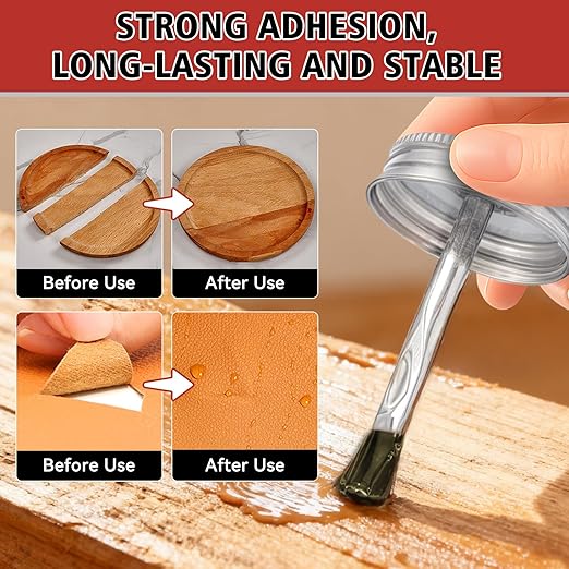 Bondtech Contact Cement Adhesive, Professional Neoprene Contact Adhesive, Strong Cement Glue Bonding for Woodworking, Leather, Repairs and Crafts (4.16 Ounce)