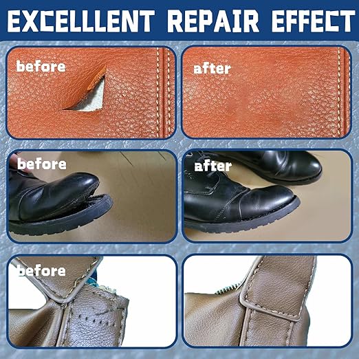 Leather Adhesive,120ML Leather Repair Glue Cement,Super Glue with Brush for Purses,Sofas,Furniture,Car Seat,Shoes,Waterproof, High Strength