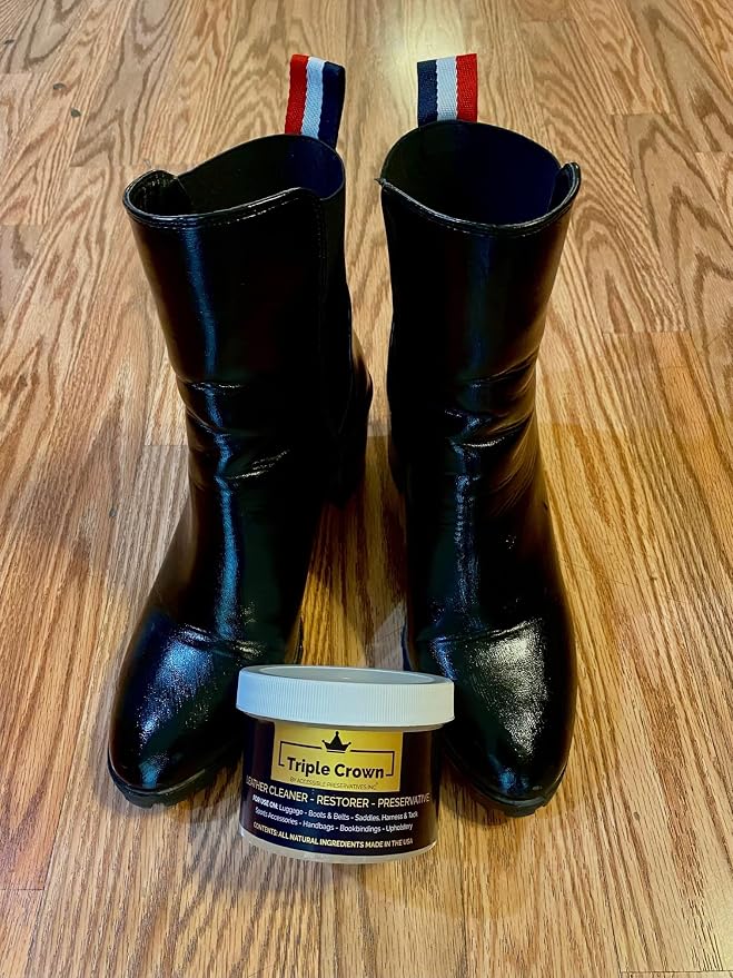 4 Ounce Leather formula; leather conditioner; cleaner and restorer for use on auto interiors, shoes, bags. Made in the U.S.A.