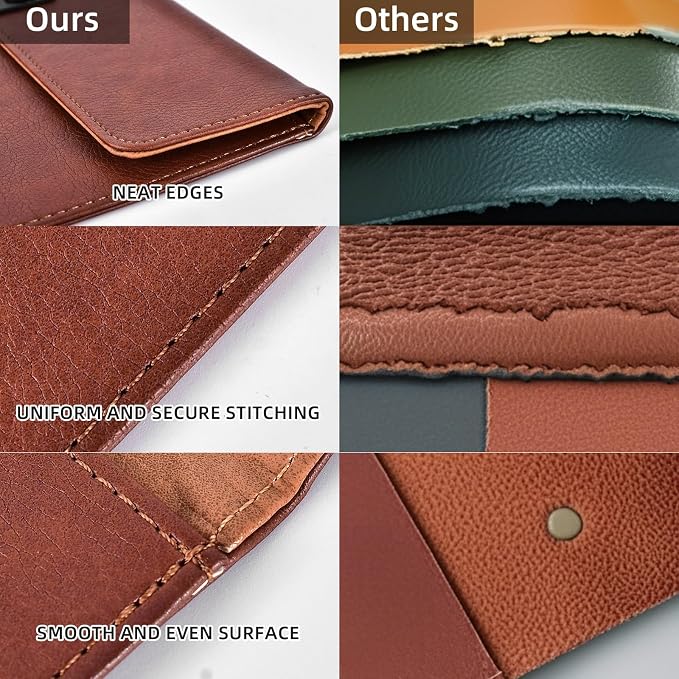 Black PU Leather Thick File Folder, Snap Closure File Organizer, Thickened Important Document Folder with Pockets, Document Organizer, Laptop Sleeve Notebook Case, A4 Envelopes Filing Folder
