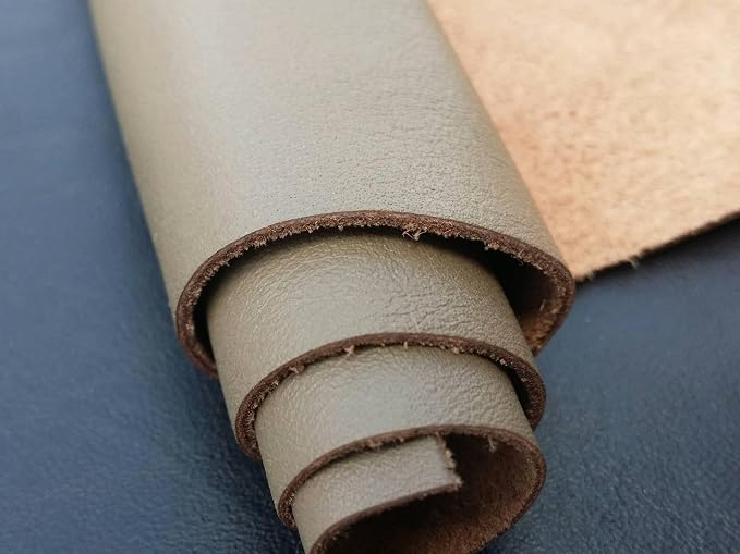 REED Leather HIDES - Cow Skins (10 Square Foot, Taupe) | Arts and Crafts
