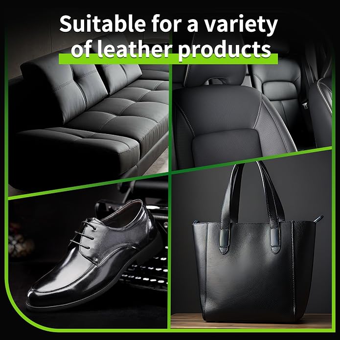Leather Cleaner Conditioner Car Interiors Care Kit Seat Purses Bags