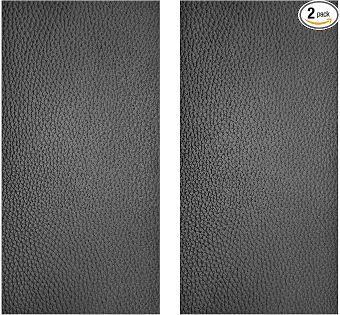 2PCS Leather Repair Patch Tape for Car Seats, Self Adhesive Leather Repair Patch Vinyl Repairs Kit, Waterproof PU Upholstery Tape for Furniture Couch Chair, Sofa Seat Repairs 4 x 8 Inch (Black)