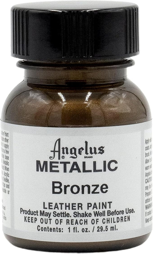 Angelus Metallic Leather Paint, 1 oz., Bronze
