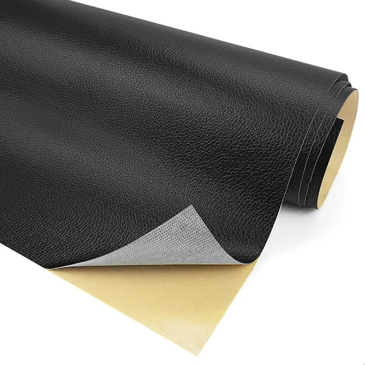 MOJOTORY Leather Repair Patch, Black, 16 x 31.5 Inches | Soft Touch Leather Repair Tape, Invisible Repair, Large Size, Vinyl Repair Patch for Furniture Couch Sofa Office Chair Seat