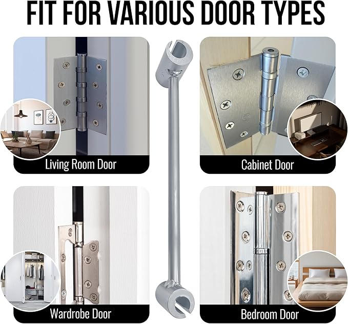 Door Hinge Gap Adjustment Wrench Tool - Universal Door Hinges Bender Adjuster & Spanner for Residential Commercial Doors - Gap & Hinge Hole Adjusting Repair Tool (8mm - 25mm)