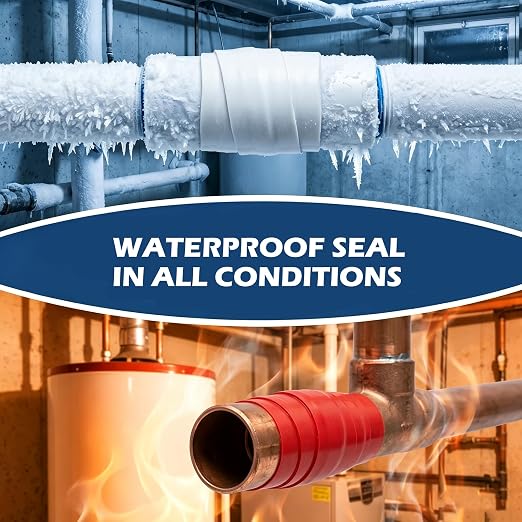 Self-Fusing Waterproof Patching Tape, Patch Tape for Repairing Pipe & Hose Leaks and Bucket Holes