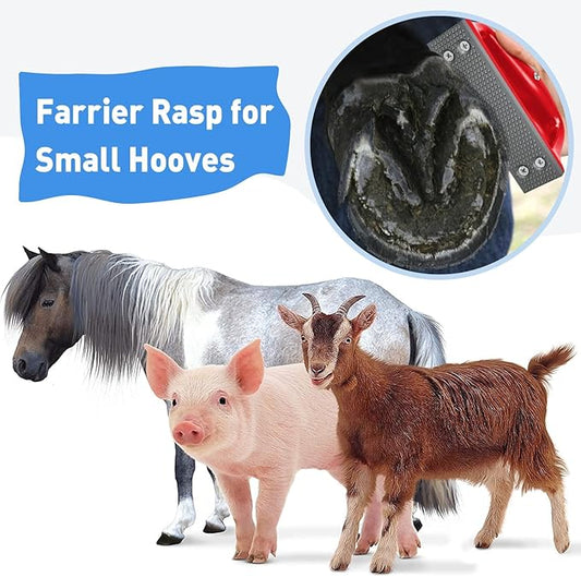 Harhana Goat Hoof Rasp File, Farrier Rasp for Small Hooves, Goat and Small Animals