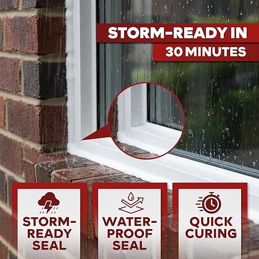 XFasten Clear Silicone Caulk Neutral Cure 10.1 oz (10-Pack) 100% Waterproof Silicone Sealant, Crack and Shrink Resistant, Low Odor, Strong Adhesion Caulking for Kitchen Bath Window Shower Outdoor Use