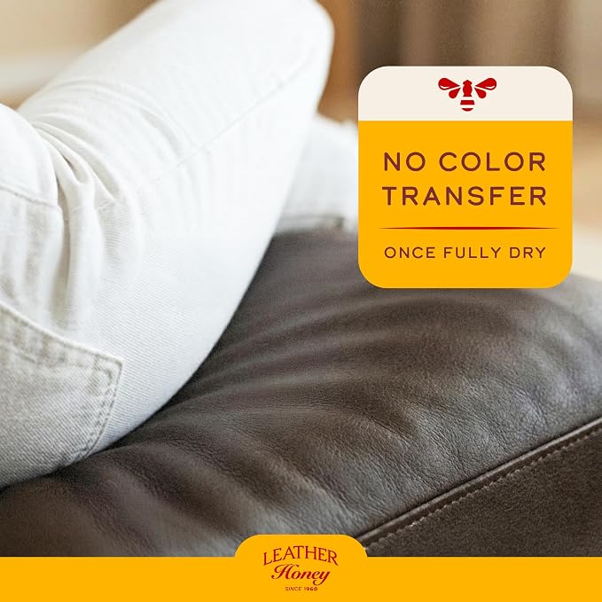 Leather Honey Brown Recoloring Balm: Color Restorer and Scratch/Scuff Remover for Furniture, Couches, Shoes & Boots, Auto Interiors and Accessories