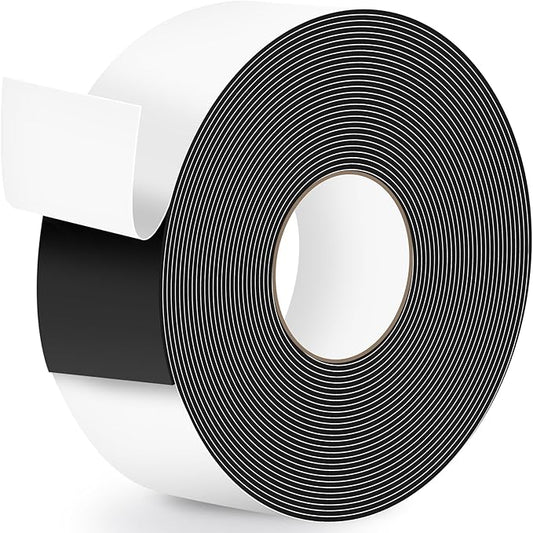 ToLanbbt Pond Liner Seam Tape, 3.15" x 32.8' Double Sided Peel and Stick Seam Tape Self Adhesive Seaming Kit Butyl Rubber Pond Liner Repair Patch Kit Waterproof for EPDM Roof Garden Cover Patch Repair