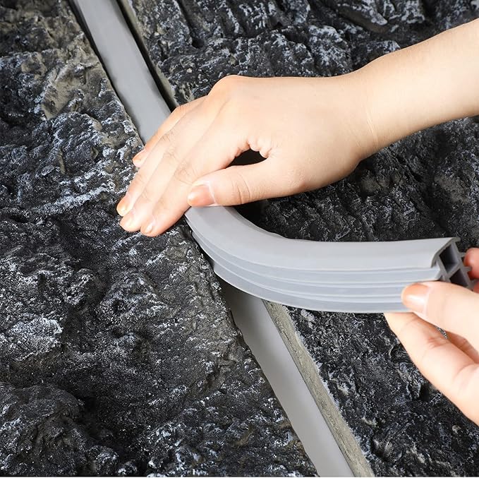 10 Ft Concrete Expansion Joint Filler Driveway Crack Filler Flexible EPDM Rubber Strip for Concrete Crack Repair Replacement Weathering Expansion Joint Upgrade (3/4 Inch)