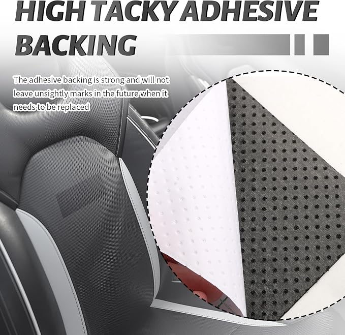 4PCS New Perforated Self Adhesive Leather Repair Patch,8"x4" Breathable Leather Repair Tape Patch for Car Seats/Couches/Vinyl,Thickened PU Leathers Seat Patches for Car