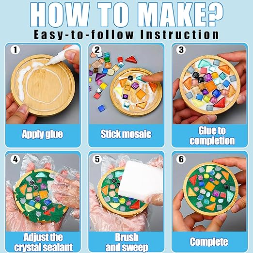 Mosaic Crystal Grout, Mosaics Tile Tools, Mosaic Tile Accessories – Essential for Handmade Grouting and Perfect for DIY Craft Projects (Green, 4.5oz)