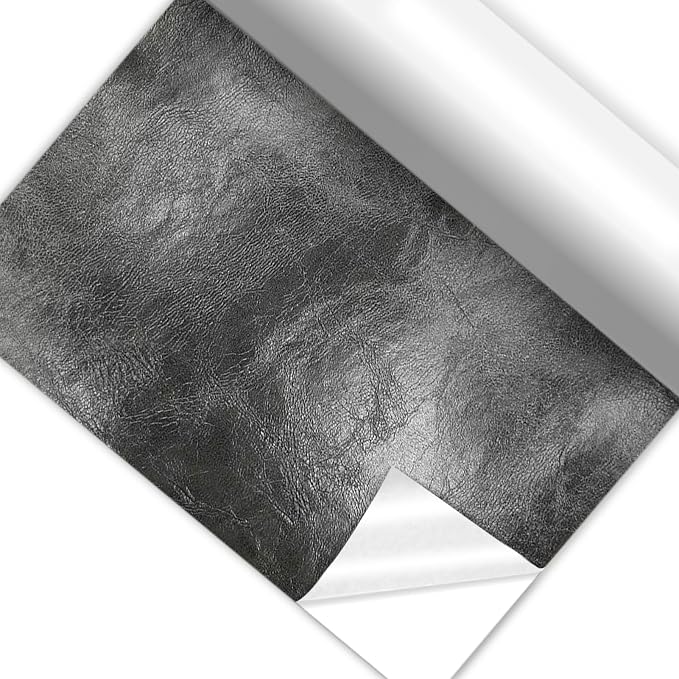 Self Adhesive Faux Leather Repair Patch,1Roll 15x78 Inch Leather Repair Tape for Furniture,Couch Tape for Couches,Bed,Car Seats,Chair,Dark Gray