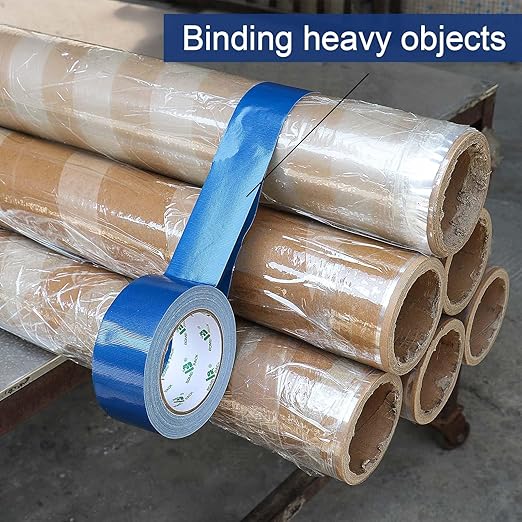 BOMEI PACK Dark Blue Duct Tape, 3Rolls Heavy Duty Strong Industrial Color Duct Tape 9mil x 1.88inch x 30yds for Packing and Repairing