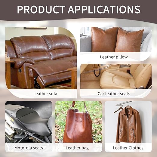 BSZHTECH Leather Repair Tape Self-Adhesive Leather Repair Patch for Couch Furniture Sofas Car Seats Advanced PU Vinyl Leather Repair Kit (Dark Brown, 17X118 inch)