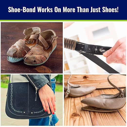 Shoe Glue - Professional Grade, Clear, Waterproof, Quick Drying, Ideal for Hiking Boots, Sneakers, Sandals, and More