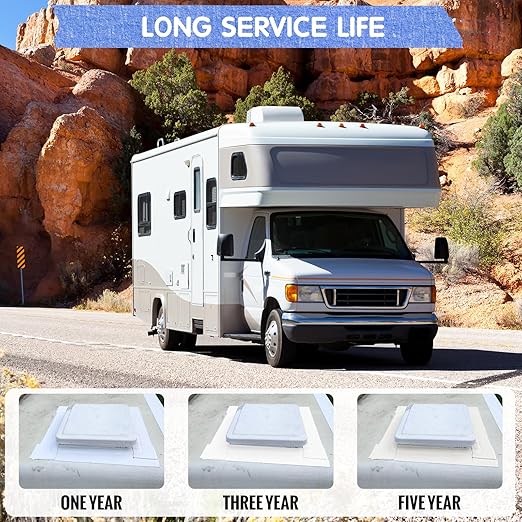 RV Roof Tape with Rubber Roller, 2 Inch x 50 Feet RV Sealant Tape for Camper Roof Repair, Boat Sealing, Trailer Roofing Seam Leaks, UV Resistant, Waterproof, White