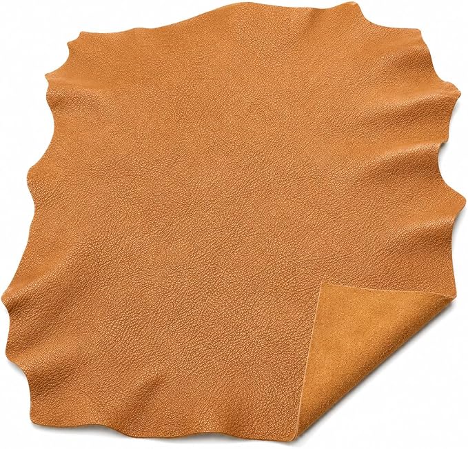 Reed Leather Hides - Cow Skins (8 inches X 11 Inches, Camel) | Arts and Crafts
