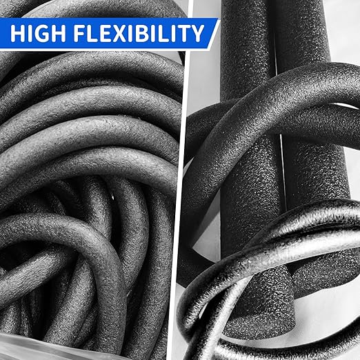 Foam Backer Rod for Gaps Concrete Crack Filler Joints Foam Gap Fillers Caulk Saver Backing Rod Concrete Filler Rope Joint Filler (3/4 Inches X 10 Feet)