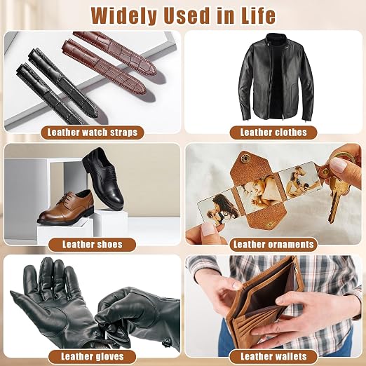 50g Leather Glue Adhesive, Permanent Washable Clear Special Fabric Glue Strong Bonding Clear Super Glue for Leather, Shoes, Wallets, Furniture
