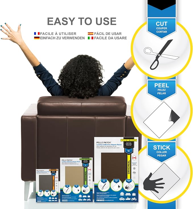 Leather and Vinyl Repair Patch - 25 Colors Available - Original 17x60 - Cream