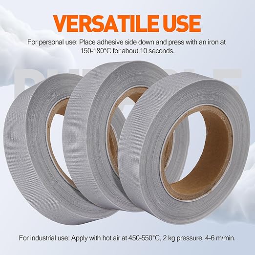 TPU Seam Sealing Tape – Waterproof Heat-Seal Fabric Repair Tape for Tents, Outdoor Gear, and Apparel, 0.79 in x 5.47 yd, Grey