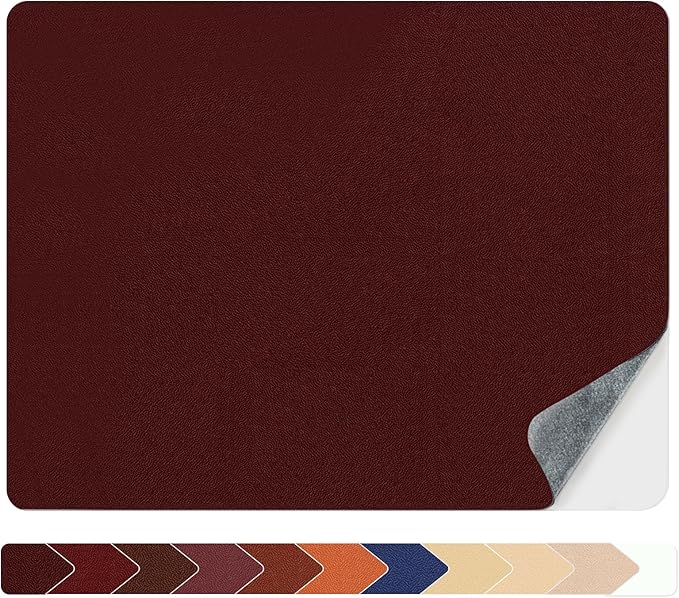 Numola Leather Repair Patch, Self-Adhesive Furniture Leather Patches, Vinyl Repair Kit for Couch, Car Seat, Sofas, DIY Upholstery, Chair, Jackets(3×4 inch, Dark Wine Red)