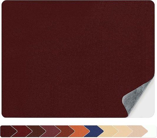 Numola Leather Repair Patch, Self-Adhesive Furniture Leather Patches, Vinyl Repair Kit for Couch, Car Seat, Sofas, DIY Upholstery, Chair, Jackets(3×4 inch, Dark Wine Red)