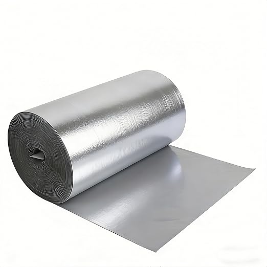 Waterproof Sealant Tape Self Adhesive Rubberized Asphalt Tape for RV Roof Metal Roof Corrugated Roof Leak Repair UV Resistant Heavy Duty Waterproofing Membrane(Silvery, 19.68in*196.85in)