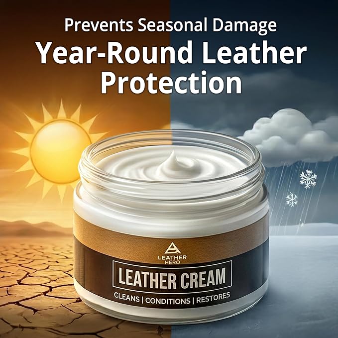 Leather Hero 2-in-1 Purse Cleaner & Conditioner – Leather Cream for Handbags, Designer Bags, Faux & Saffiano Leather – Non-Greasy, Won’t Darken, Safe for Purses, Jackets & More