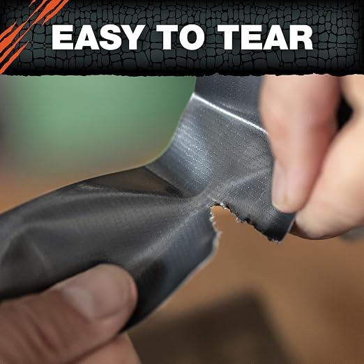 T-REX Tape Heavy Duty Duct Tape with UV Resistant & Waterproof Backing for Ferociously Strong Repairs, 1.88" x 30 yd, Gunmetal Gray, 1 Roll (Pack of 6)