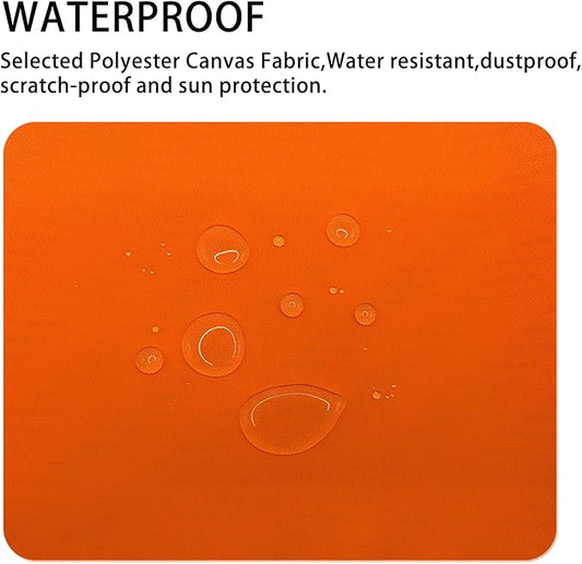 Gheeidau Canvas Repair Patch 9×11 Inch 3Pcs Waterproof Self-Adhesive Fabric Repair Patch for Tents,Boat Cover,Pop Up Canopy,Patio,Bags,Car Seats,Sofas,Furniture Cover(Fluro Orange)
