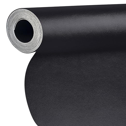 Leather Repair Patch Tape Kit,17x79 inch Large Self Adhesive Leather Repair for Furniture,Couch,Car Seat,Motorcycle Seat,Loveseat (Black-Fine Grained, 17x79 inch)