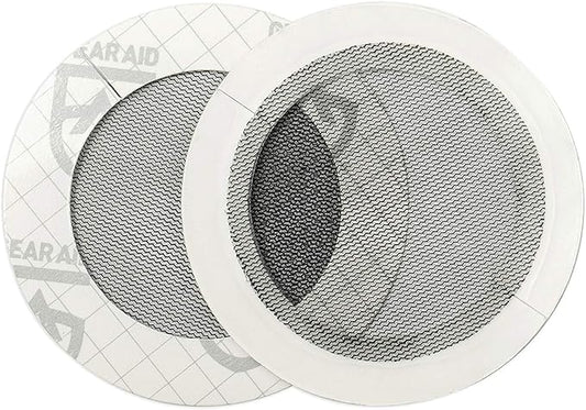 Gear AID Tenacious Tape Mesh Patches for Repairing Holes in Tents, Bug Screens, Mosquito Netting, No-See-ums and More, 3” Rounds
