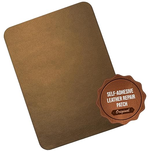 MastaPlasta Original Self-Adhesive Leather Patches for Furniture Repair - Limited Edition Bronze 11" x 8" (28 x 20 cm). Patch for Leather Chair, Leather Patch for Car Seat Repair