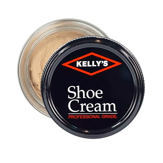 Kelly's Ecru Shoe Polish 1.5 oz - Professional Leather Shoe Cream