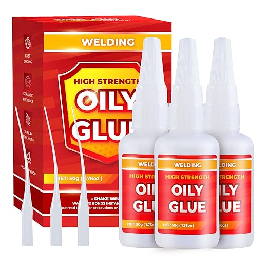 3 Pcs Oily Glue Welding Glue High Strength Strong Adhesion 5.3oz/150g | Super Glue Magic Glue Instant Adhesive Universal Glue for Metal Plastic Wood Glass Ceramics Leather Household Shoe Repair