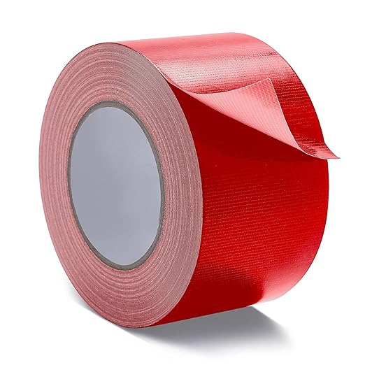 Reniteco Red Duct Tape- 3 inches x 45 Yards, Waterproof & All-Weather, No Residue, UV Resistant, Heavy Duty for Car, Home & Outdoor Repairs, 1 Roll