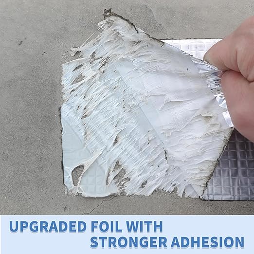 2" W X 32.8'L Waterproof Tape for Leaks Aluminum Butyl Tape with Adhesive for RV Repair, Glass Repairs, Air Mattress Patch, Window Caulking, Boat Sealing, Roof Patching